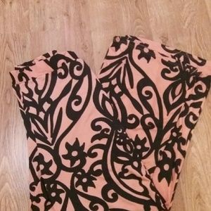 GAMISS Palazzo Pants Orange and Black Size XL